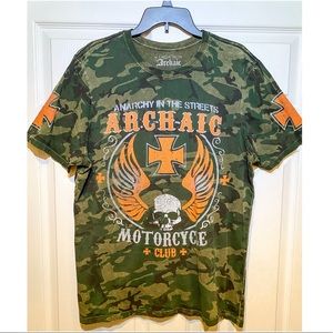 Affliction Archaic Men’s Camo T-Shirt Size Large